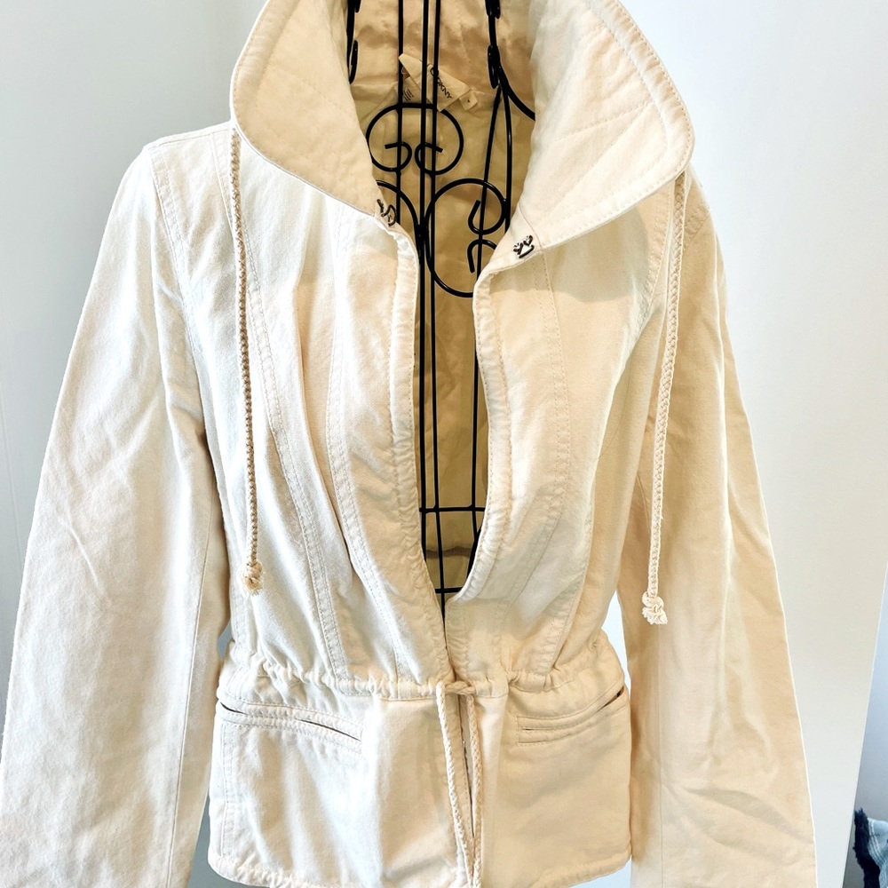 PURE DKNY Utility jacket, cream color, size 4